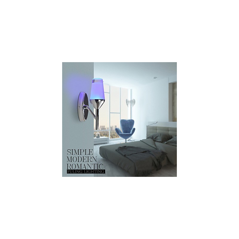 Apliques de pared modernos contemporáneos de metal con lámpara de copa de vino