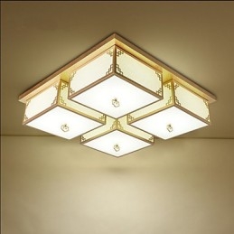 Lámparas de techo de hierro de estilo chino que crean una atmósfera de iluminación.