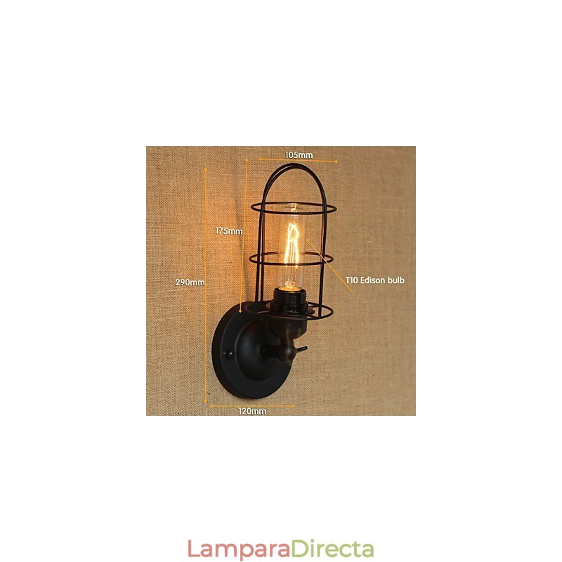 Lámpara de pared decorativa minimalista retro para pasillo, escalera y balcón.