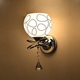 Lámparas de pared de cristal creativas, contemporáneas y contraídas.