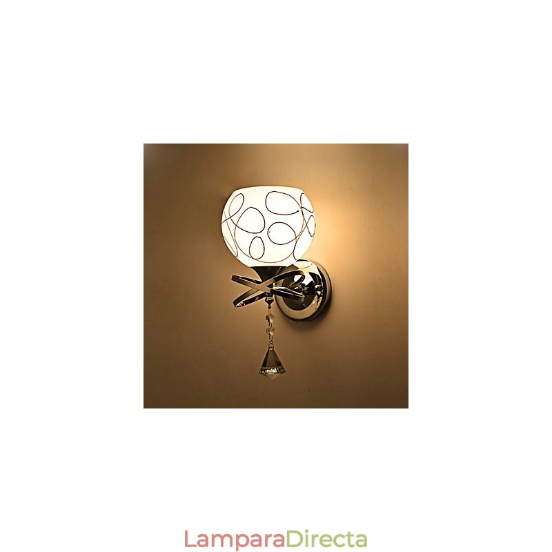 Lámparas de pared de cristal creativas, contemporáneas y contraídas.