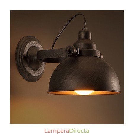 Lámpara de pared vintage creativa con maceta de hierro forjado para loft Lámpara de pared vintage creativa con maceta de hierro forjado para loft