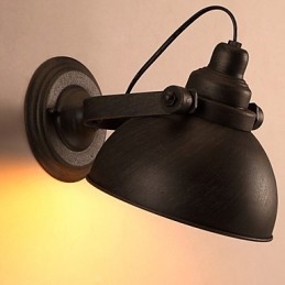 Lámpara de pared vintage creativa con maceta de hierro forjado para loft