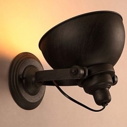 Lámpara de pared vintage creativa con maceta de hierro forjado para loft