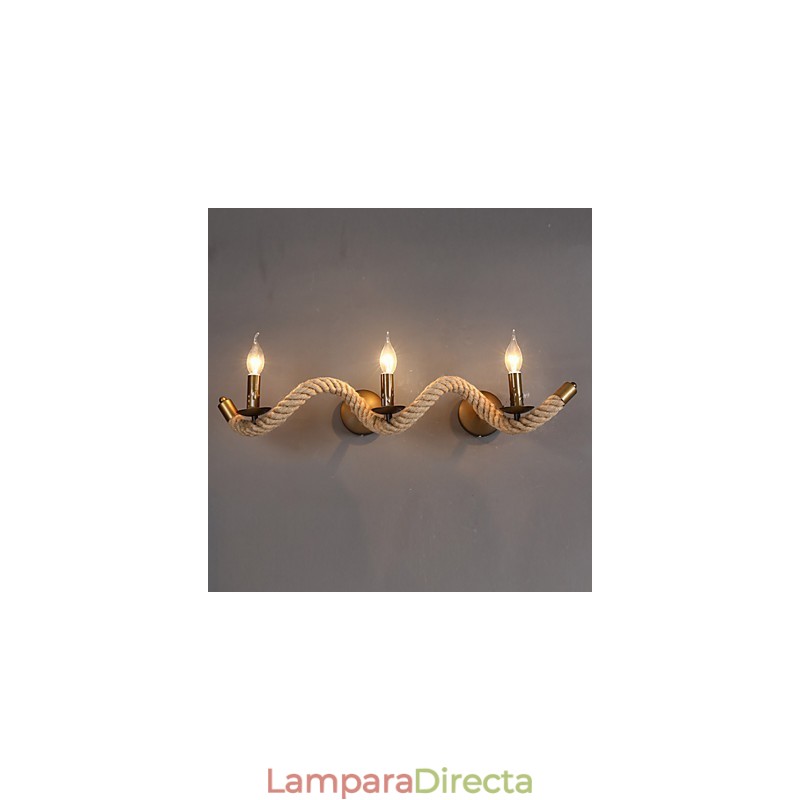 Lámparas de pared clásicas retro para dormitorio, lámpara de pared de hierro europea para pasillo, balcón, sala de estar