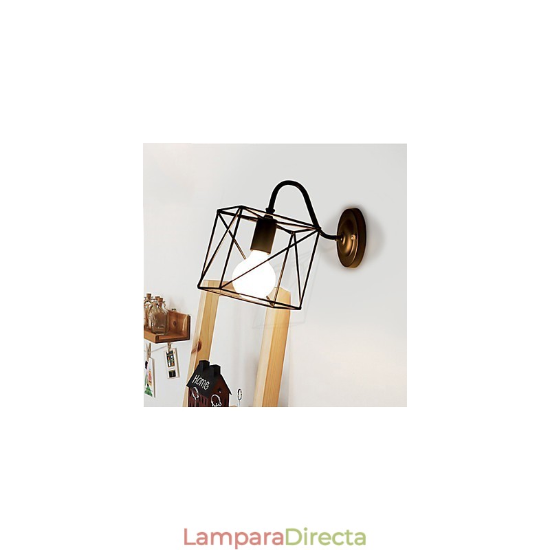 Lámparas de pared de la industria americana, estilo nostálgico vintage de hierro forjado para loft, pasillo y balcón.