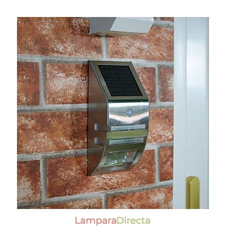 Lámpara solar de pared blanca con sensor de movimiento PIR Lámpara solar de pared blanca con sensor de movimiento PIR