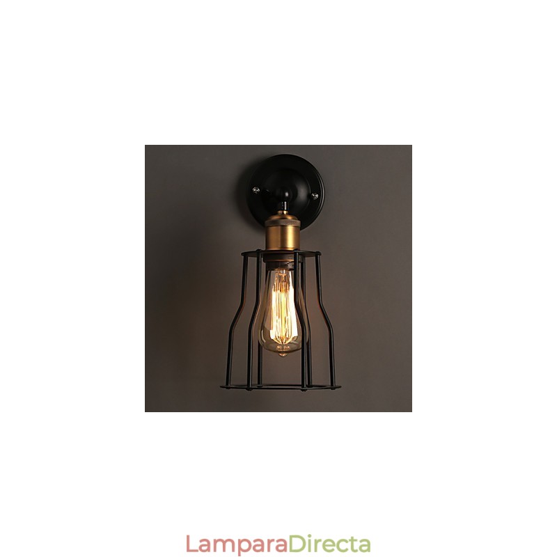 Lámpara de pared creativa de metal de titanio para la cabecera de la cama