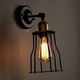 Lámpara de pared creativa de metal de titanio para la cabecera de la cama