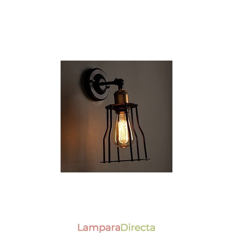 Lámpara de pared creativa de metal de titanio para la cabecera de la cama