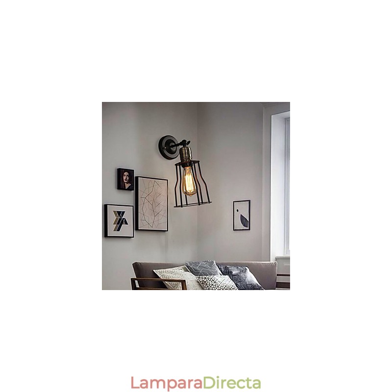 Lámpara de pared creativa de metal de titanio para la cabecera de la cama