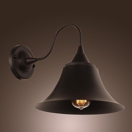 Aplique artístico con pantalla y soporte de metal retro