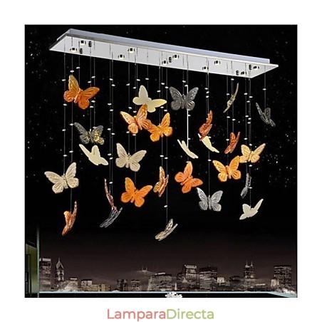 Lámpara colgante de mariposa de cristal Lámpara colgante de mariposa de cristal