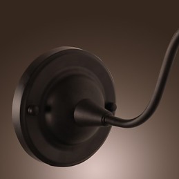 Aplique artístico con pantalla y soporte de metal retro