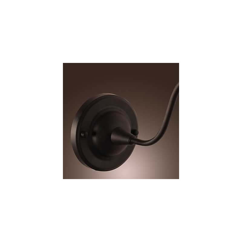 Aplique artístico con pantalla y soporte de metal retro