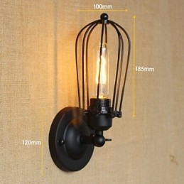 Lámpara de pared decorativa de diseño industrial minimalista retro para balcón, pasillo y escaleras.