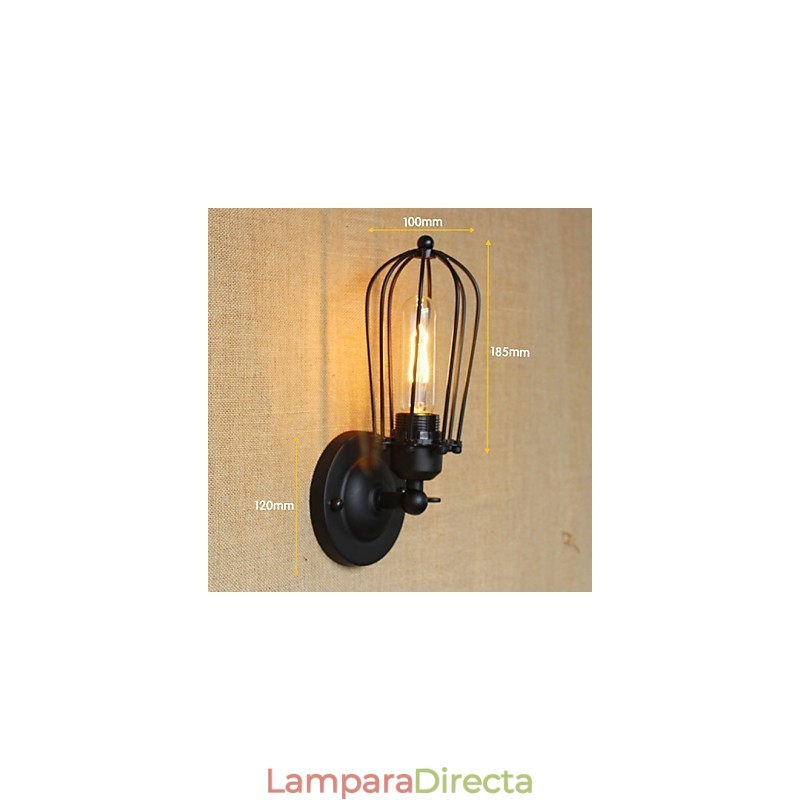 Lámpara de pared decorativa de diseño industrial minimalista retro para balcón, pasillo y escaleras.