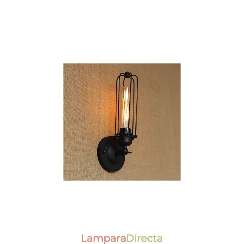 Aplique de pared decorativo retro minimalista industrial para mesita de noche, pasillo, escalera, balcón