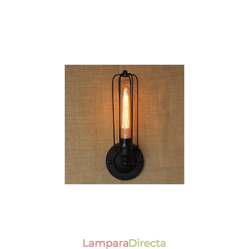 Aplique de pared decorativo retro minimalista industrial para mesita de noche, pasillo, escalera, balcón