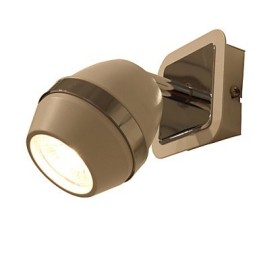 Apliques de pared cromados esféricos modernos para baño, 3 W