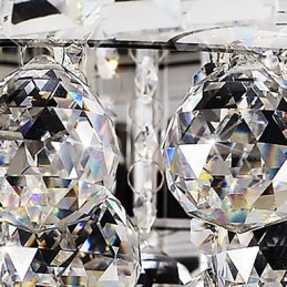 Lámpara de techo de cristal contemporánea moderna