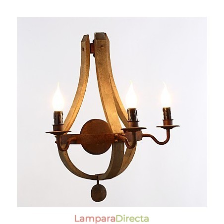 Apliques de pared estilo mini rústico de madera de bambú Apliques de pared estilo mini rústico de madera de bambú