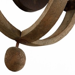 Apliques de pared estilo mini rústico de madera de bambú