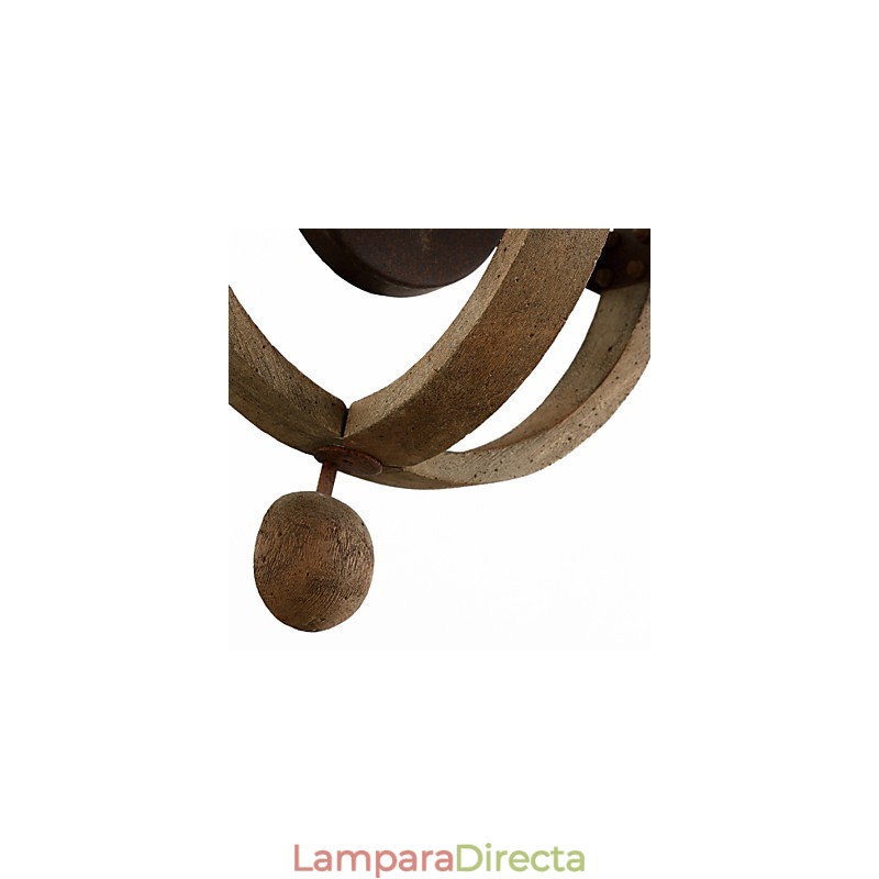 Apliques de pared estilo mini rústico de madera de bambú