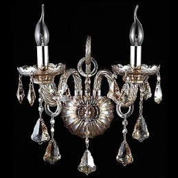 Apliques de pared de cristal, luces de pared con forma de vela, luces de pared de lectura, modernas y contemporáneas de metal.