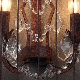 Apliques de pared estilo mini tradicional clásico metal