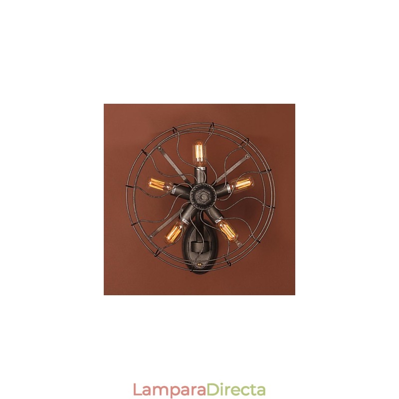 Apliques de pared estilo mini de metal campestre