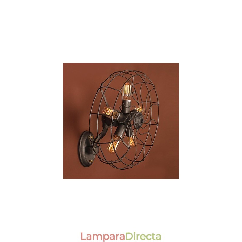 Apliques de pared estilo mini de metal campestre
