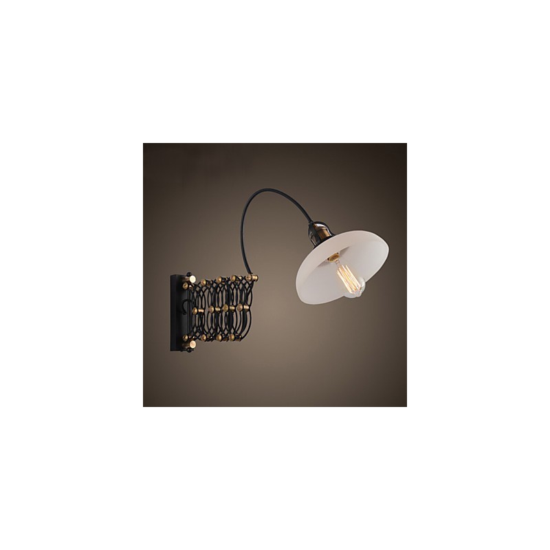 Lámpara de pared telescópica de hierro para dormitorio, estudio, escalera, pasillo, restaurante, estilo industrial vintage, estilo campestre americano.