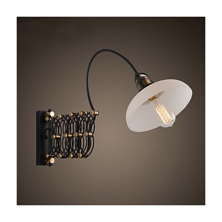 Lámpara de pared telescópica de hierro para dormitorio, estudio, escalera, pasillo, restaurante, estilo industrial vintage, estilo campestre americano. Lámpara de pared telescópica de hierro para dormitorio, estudio, escalera, pasillo, restaurante, estilo industrial vintage, estilo campestre americano.