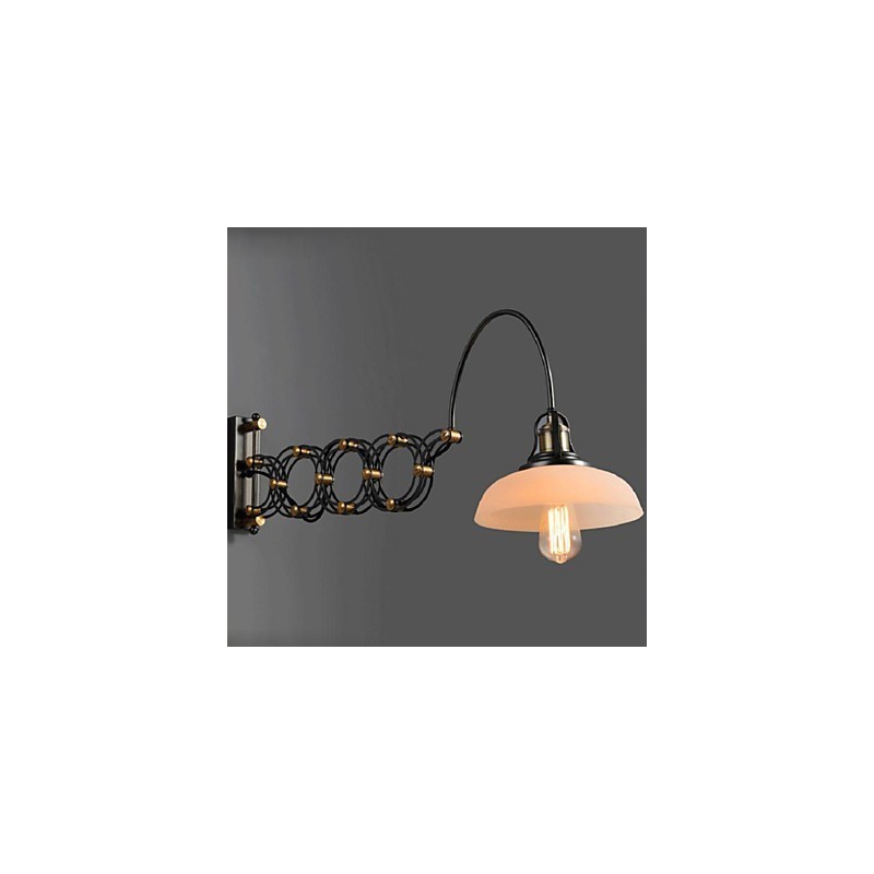 Lámpara de pared telescópica de hierro para dormitorio, estudio, escalera, pasillo, restaurante, estilo industrial vintage, estilo campestre americano.