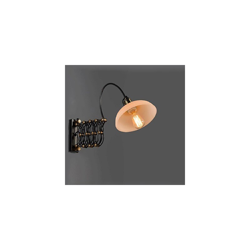Lámpara de pared telescópica de hierro para dormitorio, estudio, escalera, pasillo, restaurante, estilo industrial vintage, estilo campestre americano.