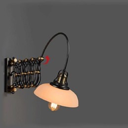 Lámpara de pared telescópica de hierro para dormitorio, estudio, escalera, pasillo, restaurante, estilo industrial vintage, estilo campestre americano.