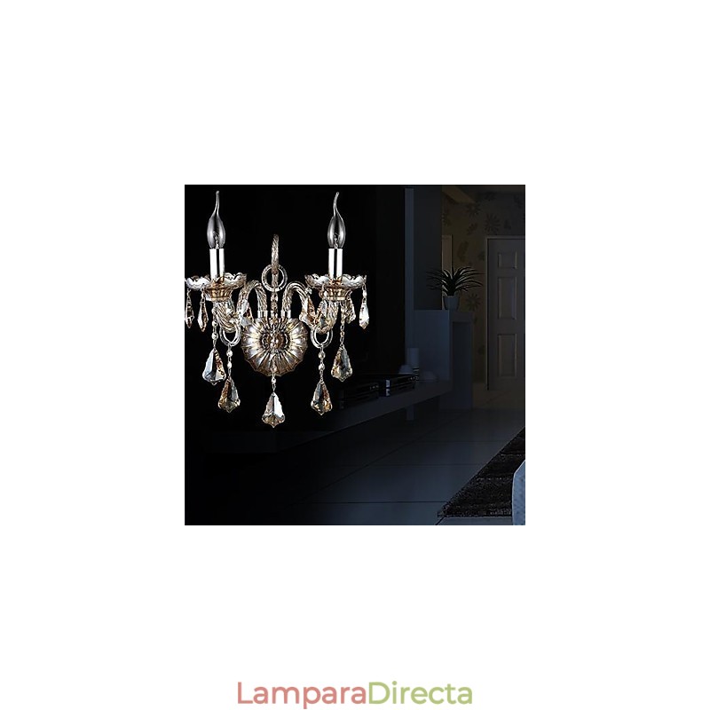 Apliques de pared de cristal modernos y contemporáneos de cristal