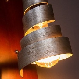 Apliques de pared de madera antiguos de 1 luz