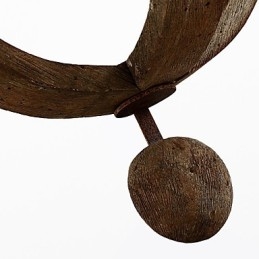 Apliques de pared estilo mini rústico de madera de bambú