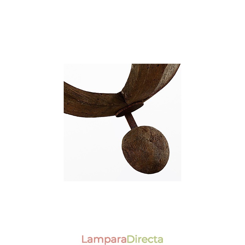 Apliques de pared estilo mini rústico de madera de bambú
