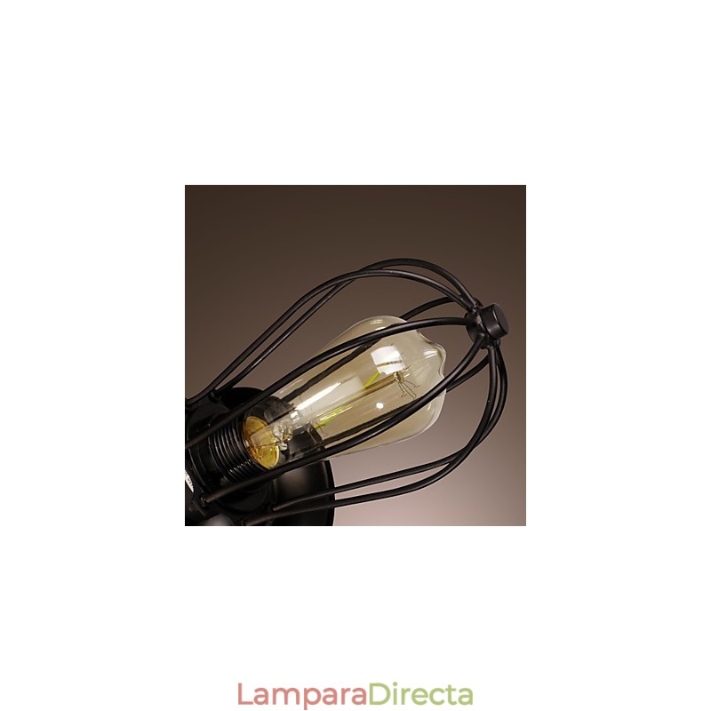 Aplique de pared dorado de 2 luces en estilo antiguo
