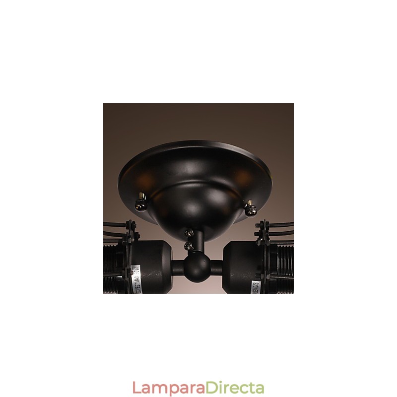 Aplique de pared dorado de 2 luces en estilo antiguo