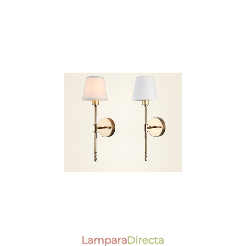 Apliques de pared estilo mini tradicional clásico metal