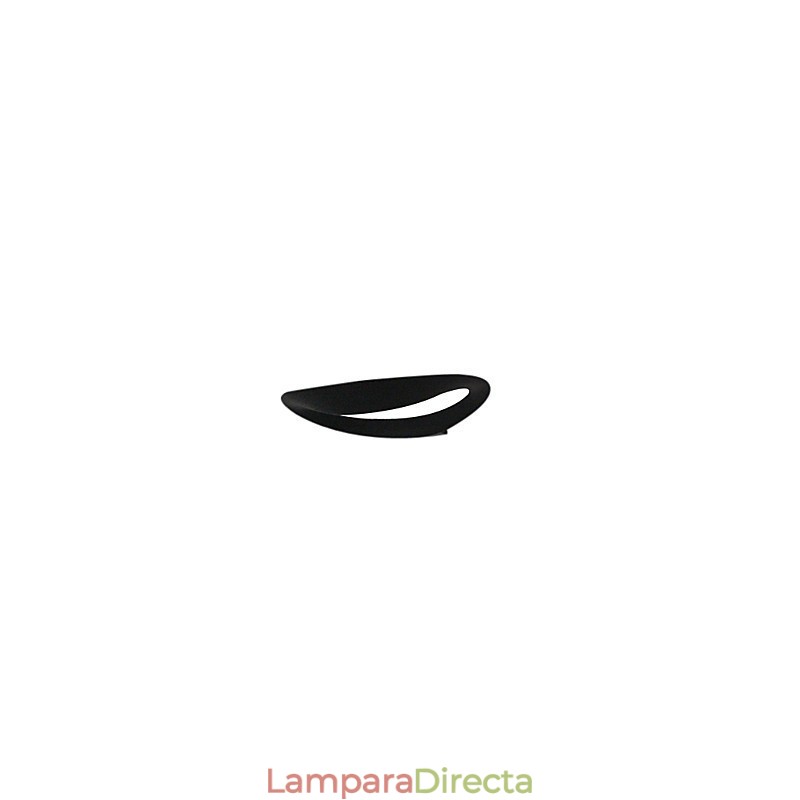 Aplique artístico de pared con 1 luz en blanco y negro