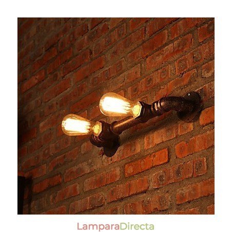 Apliques de pared estilo mini rústico Lodge de metal Apliques de pared estilo mini rústico Lodge de metal