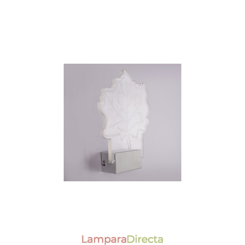 Lámpara de pared acrílica de PVC con chip de luz, moderna y contemporánea de metal.