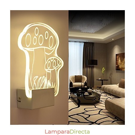 Lámpara de pared acrílica de PVC, moderna y contemporánea, de metal. Lámpara de pared acrílica de PVC, moderna y contemporánea, de metal.