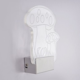 Lámpara de pared acrílica de PVC, moderna y contemporánea, de metal.