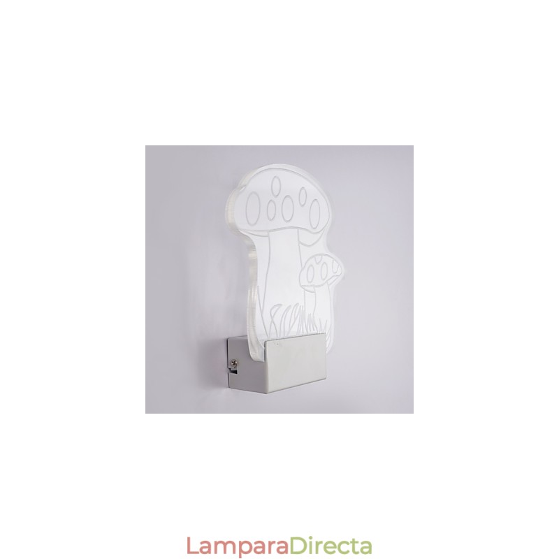 Lámpara de pared acrílica de PVC, moderna y contemporánea, de metal.